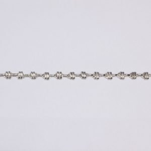 Pulsera de plata pulida tipo francesa por 18 cm